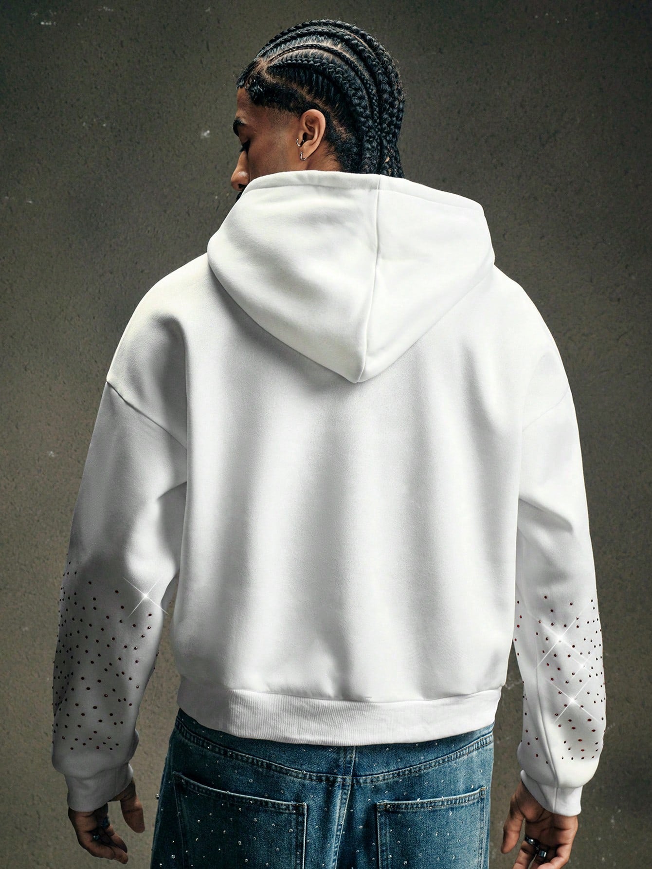 Men's Rhinestone Graphic Sweatshirt