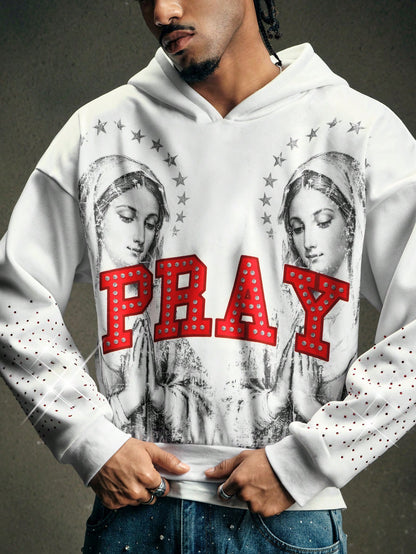 Men's Rhinestone Graphic Sweatshirt