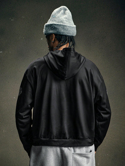 Men's Loose Street Lips & Cross Hoodie