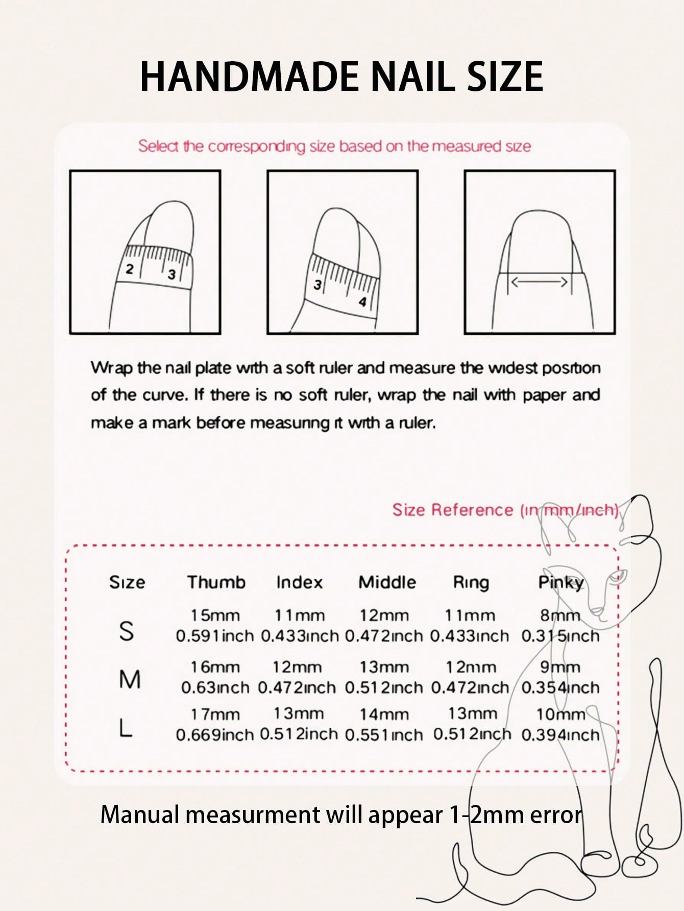 10pcs Pink French Coffin Handmade Bow Press-On Nails - Pisif