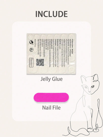 10pcs Pink French Coffin Handmade Bow Press-On Nails - Pisif