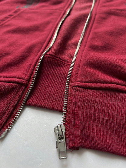 Y2K Gothic Loose Zip Up Hoodie