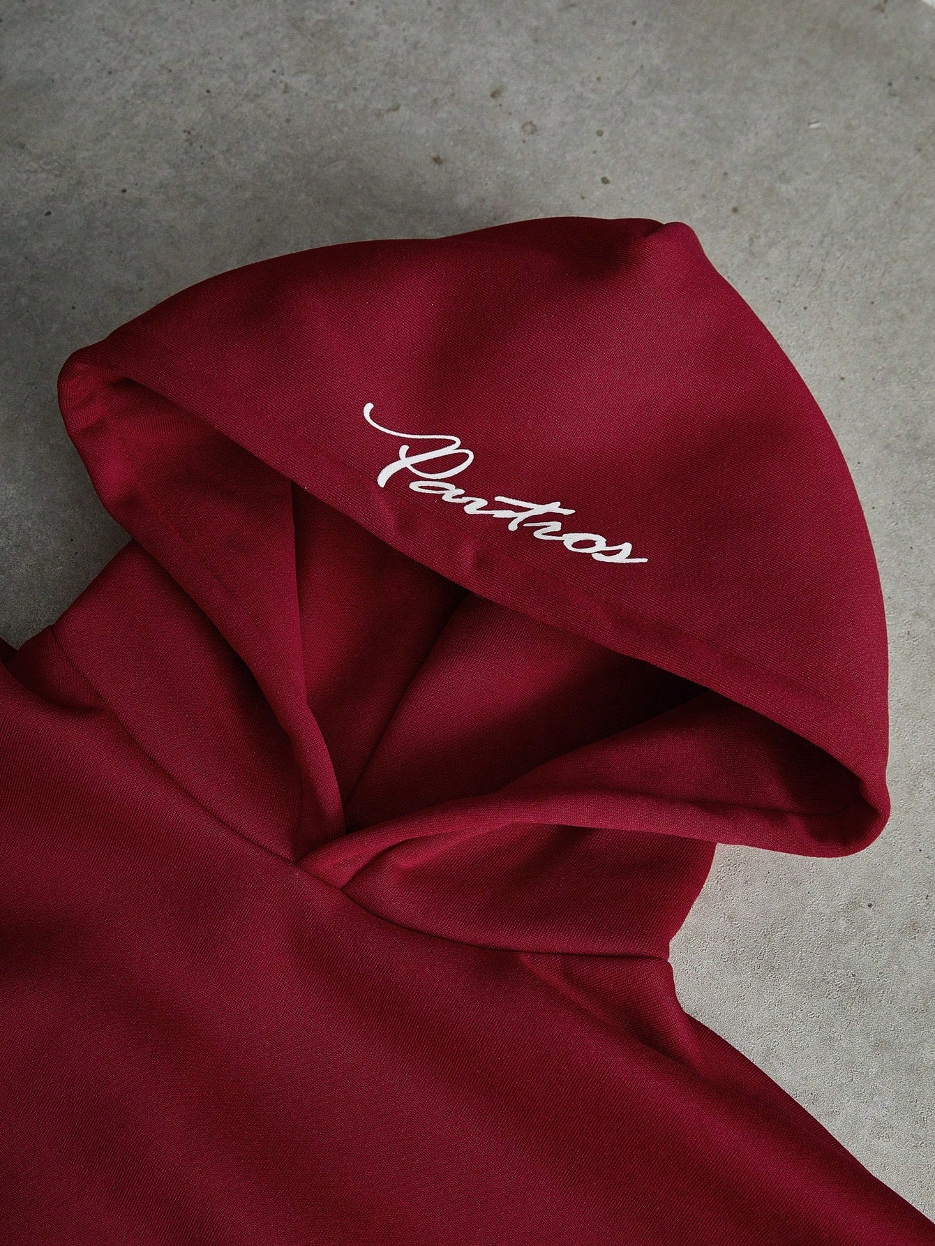 Men's Maroon Thermal Hoodie & Lightning Cargo Pants Set