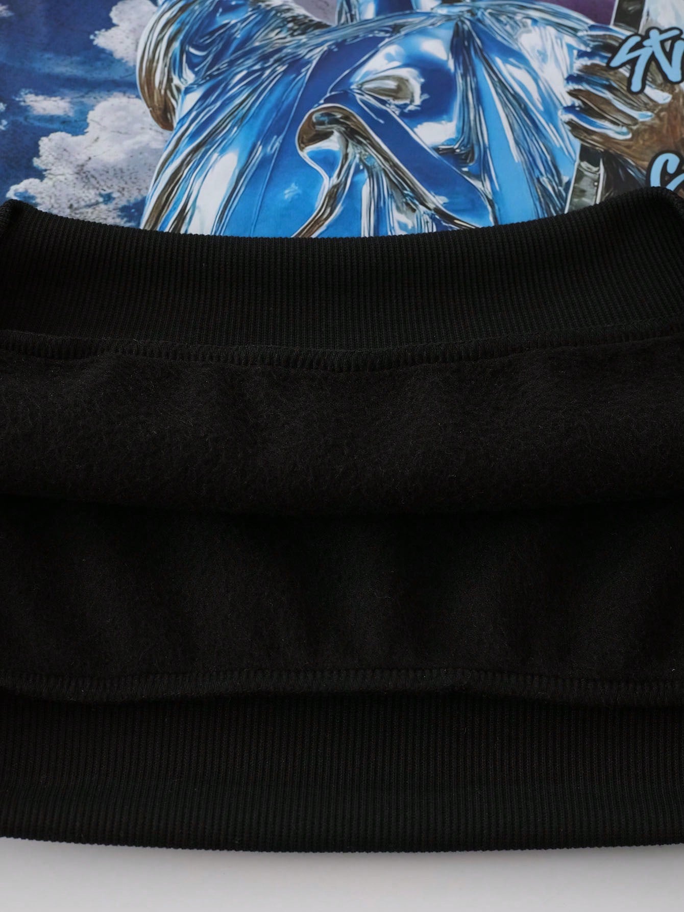 Men Statue of Liberty Graphic Loose Hoodie
