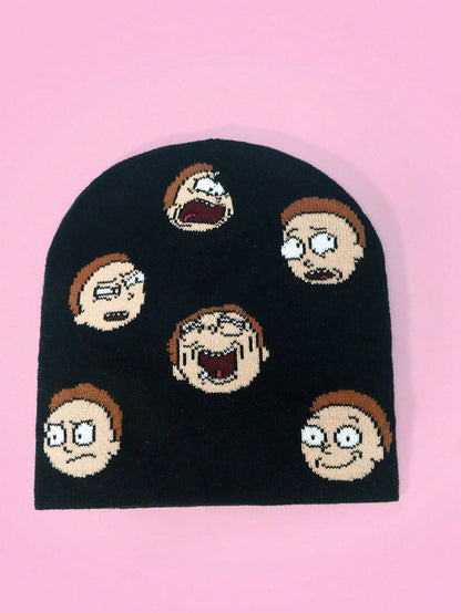 Rick and Morty Cartoon Knit Beanie Streetwear Hat