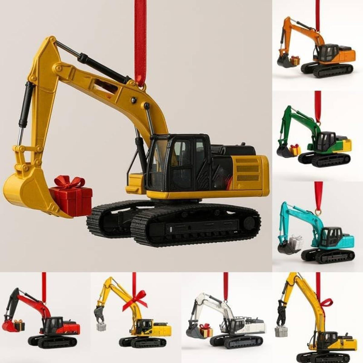 Construction Vehicles 2d Acrylic Advent Calendar 2025 24 Day Christmas Countdown With Mini Trucks And Diggers Fun Gift For Kids  Families