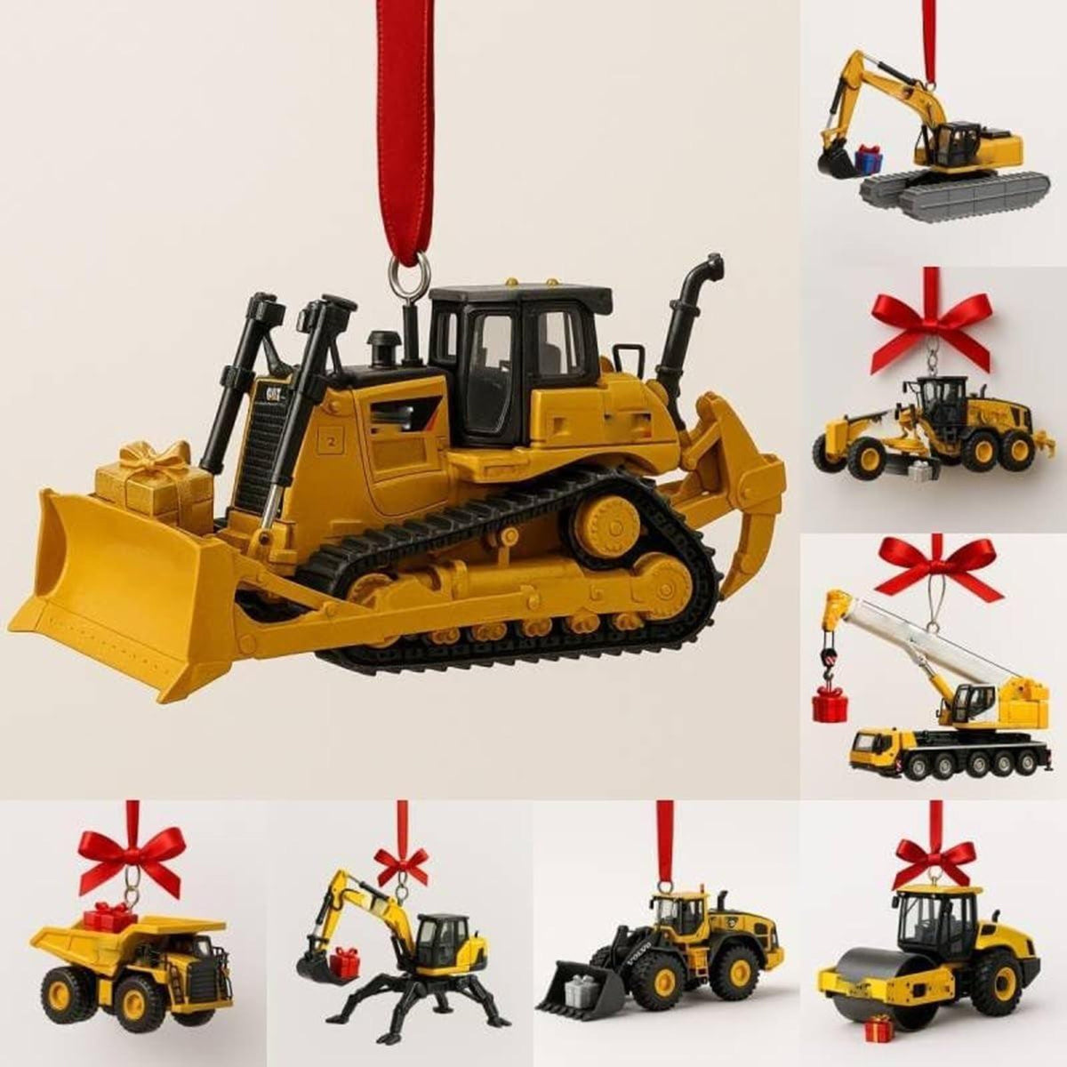 Construction Vehicles 2d Acrylic Advent Calendar 2025 24 Day Christmas Countdown With Mini Trucks And Diggers Fun Gift For Kids  Families