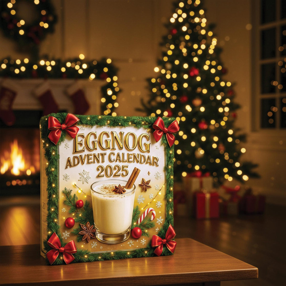 Eggnog Advent Calendar 2025 Christmas Ornament Miniatures