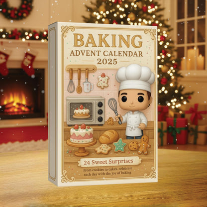 Baking Advent Calendar 2025 24 Mini Baking Themed Ornaments