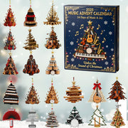 Musical Christmas Tree Advent Calendar 2025 24 Day Music Lover Countdown Instrument Ornaments Festive Gift For Musicians Christmas Gift