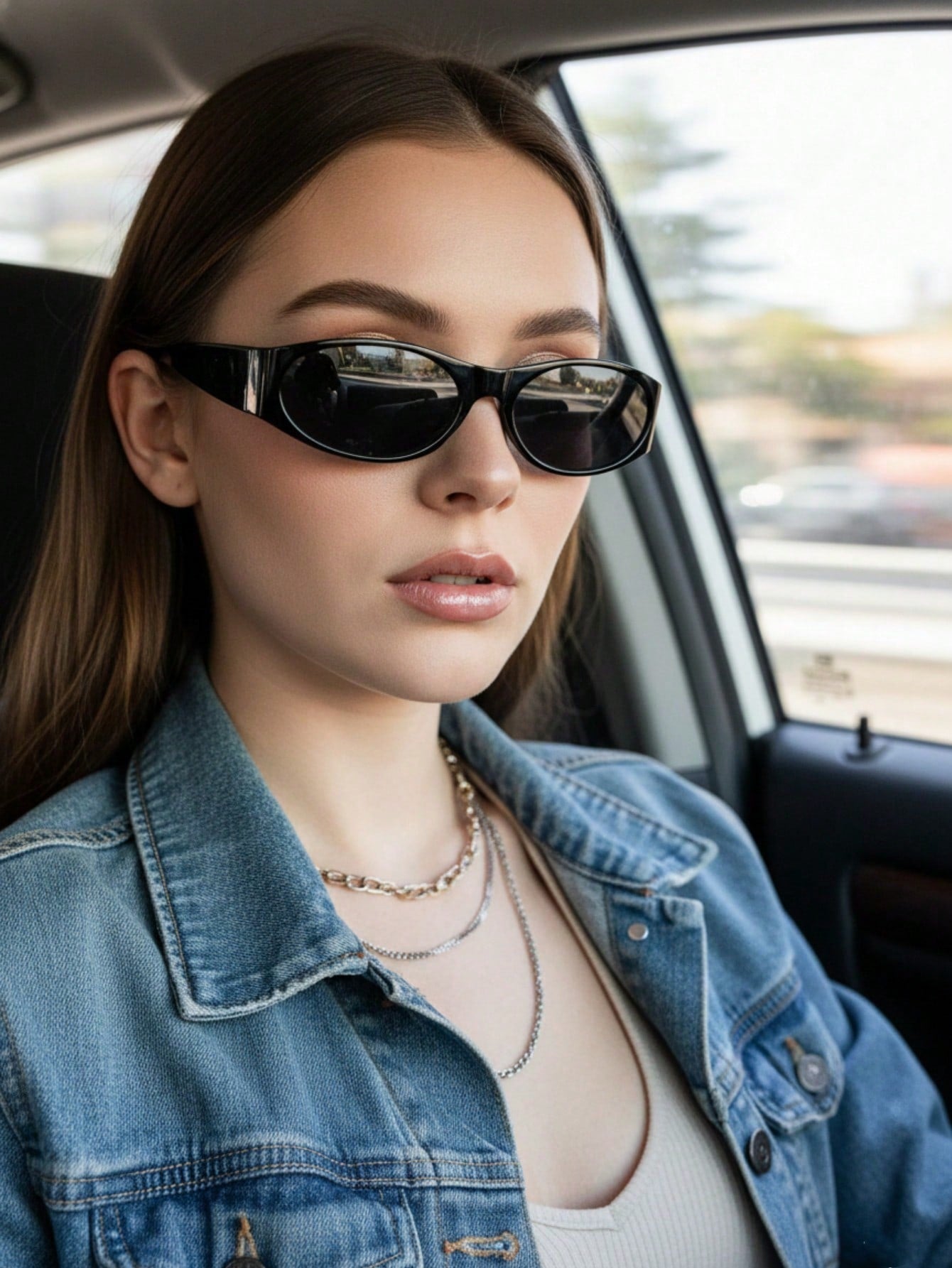 Oval Small Frame Fashion Sunglasses for Women