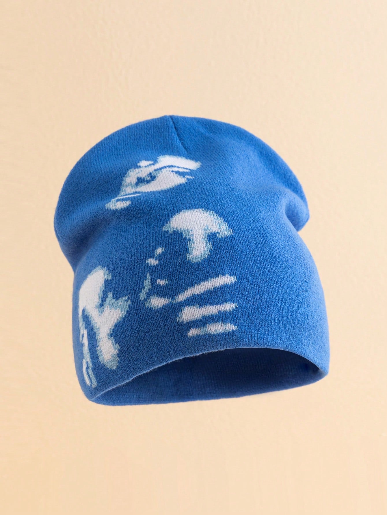 Women's Soul Pattern Jacquard Knit Streetwear Beanie