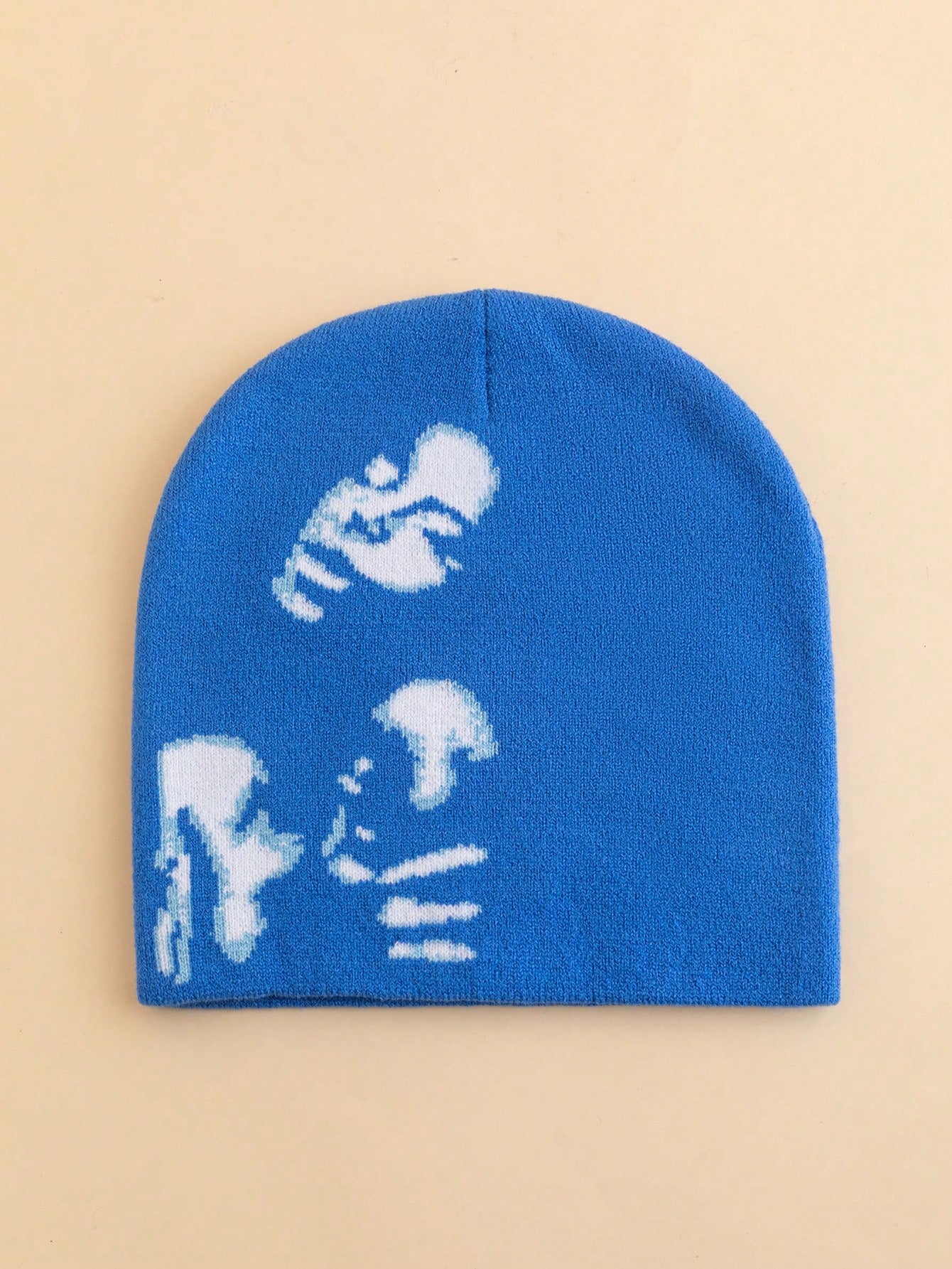 Women's Soul Pattern Jacquard Knit Streetwear Beanie