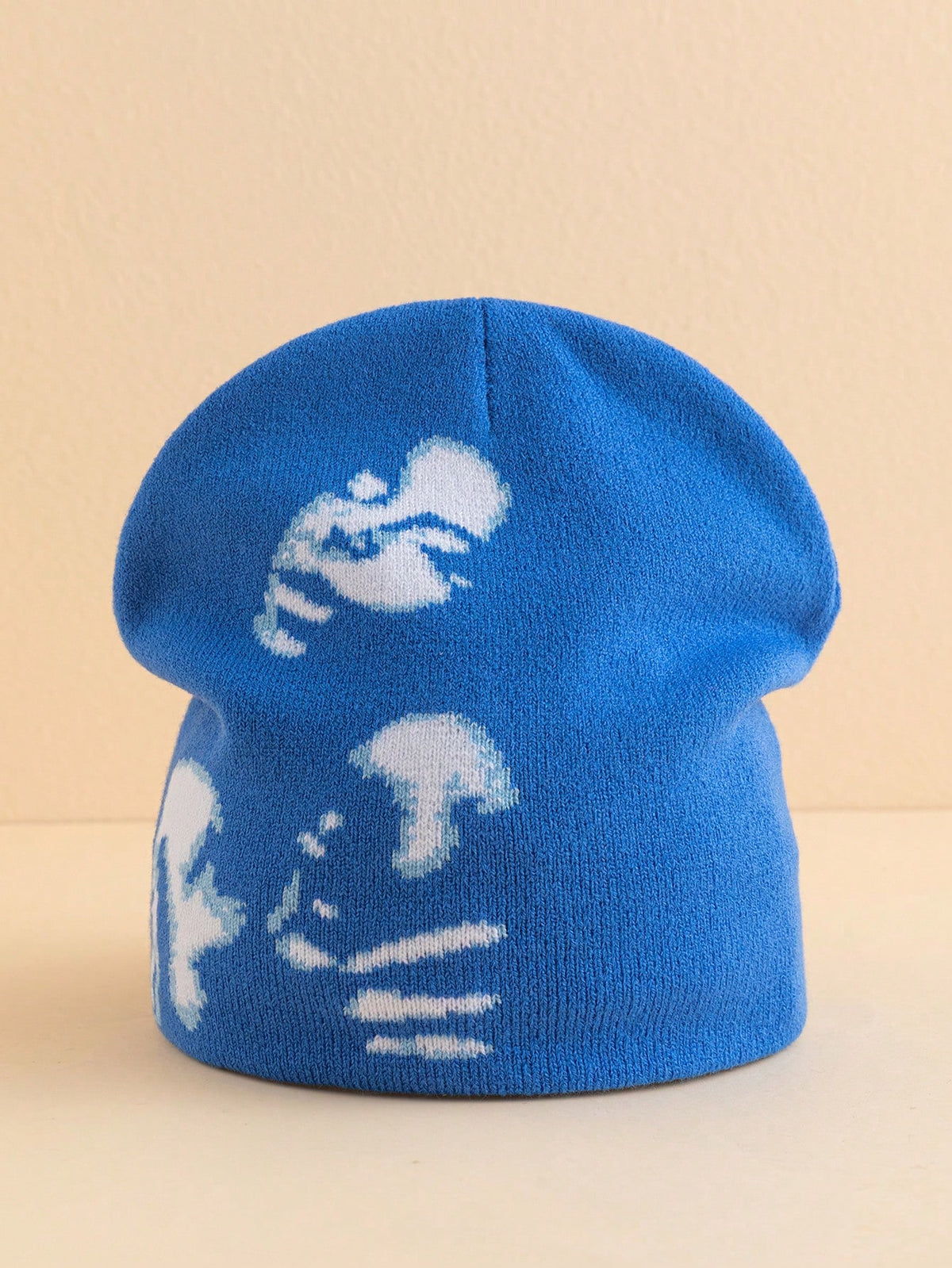 Women's Soul Pattern Jacquard Knit Streetwear Beanie