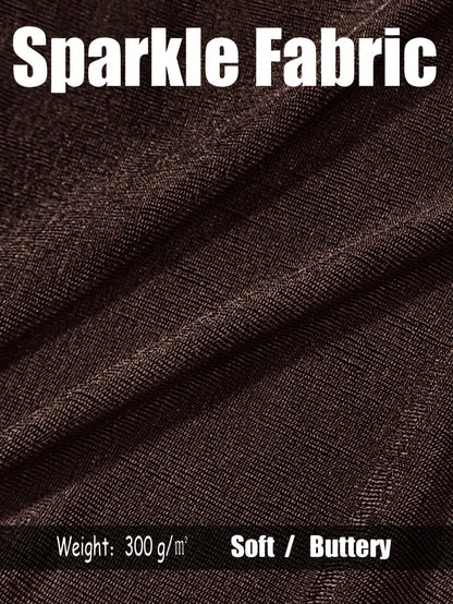 Chocolate Brown Cowl Neck Bodycon Mini Dress