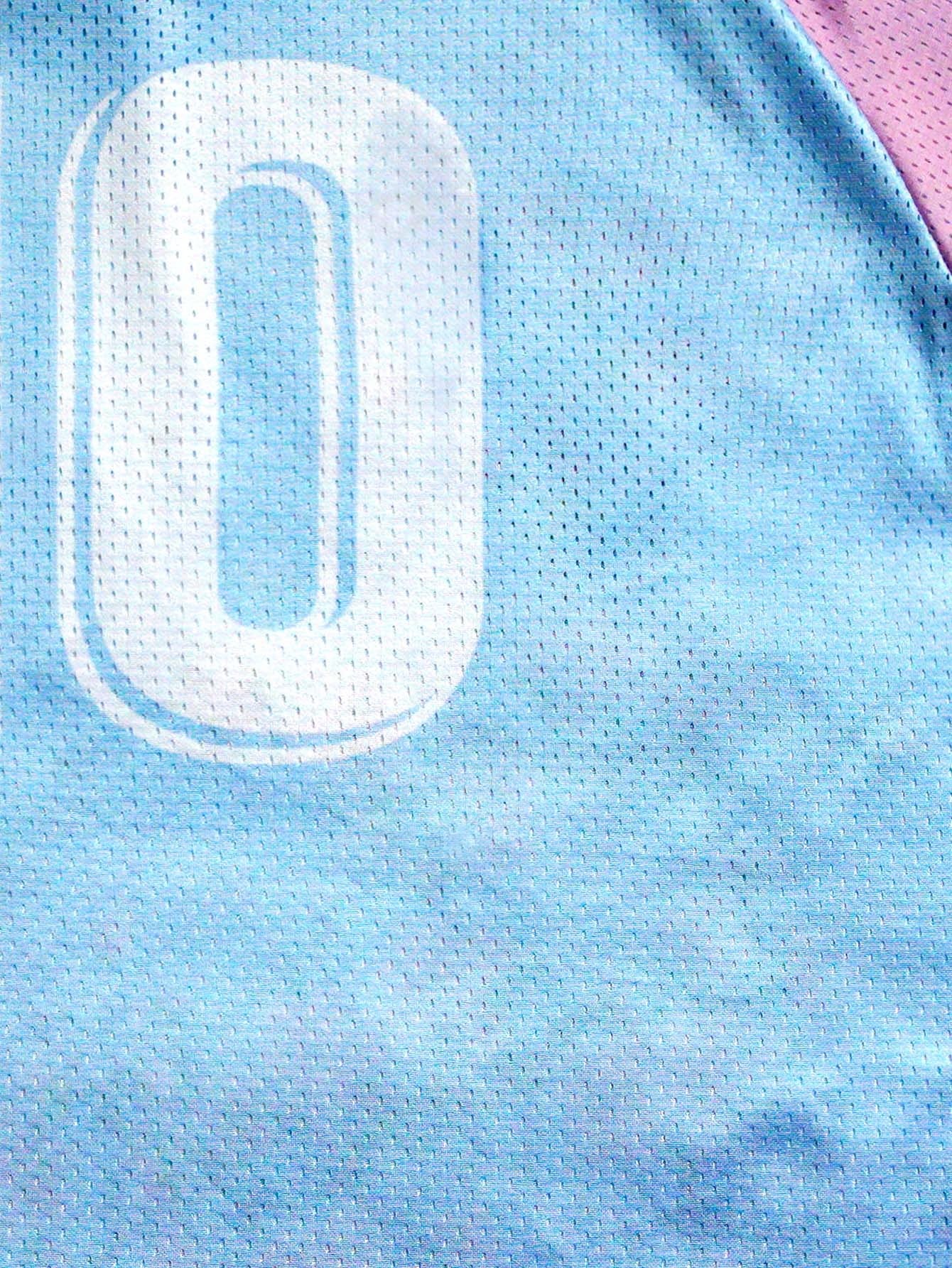 Multicolor Floral Spiral & Birdseye Print V-Neck Jersey