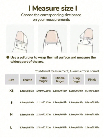 10pcs Handmade Black Ombre Floral Almond Press-On Nails