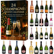 Champagne Advent Calendar 2025 24 Days Coundown Calendar 24 Pcs Acrylic Champagne Bottle Ornament