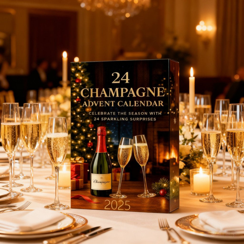 Champagne Advent Calendar 2025 24 Days Coundown Calendar 24 Pcs Acrylic Champagne Bottle Ornament
