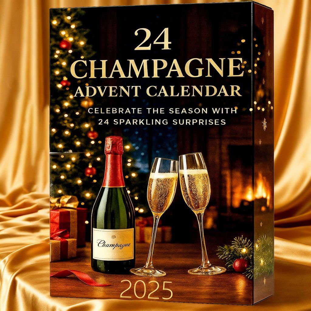 Champagne Advent Calendar 2025 24 Days Coundown Calendar 24 Pcs Acrylic Champagne Bottle Ornament
