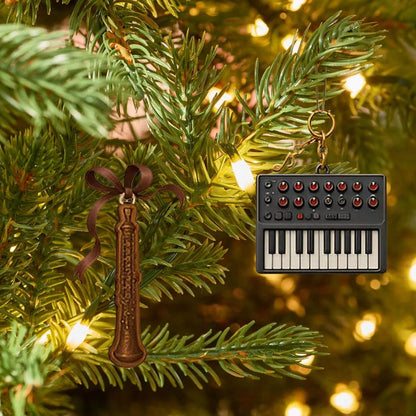 Musical Instruments Nature Advent Calendar 2025 24 Day Musical Figurines  Vintage Christmas Ornament Countdown