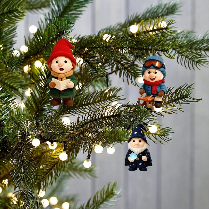 Gnome Christmas Advent Calendar 2025 24 Day Gnome Xmas Figurines  Vintage Christmas Ornament Countdown