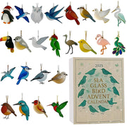 Bird Advent Calendar 2025 24 Day Bird Figurines  Vintage Christmas Ornament Countdown