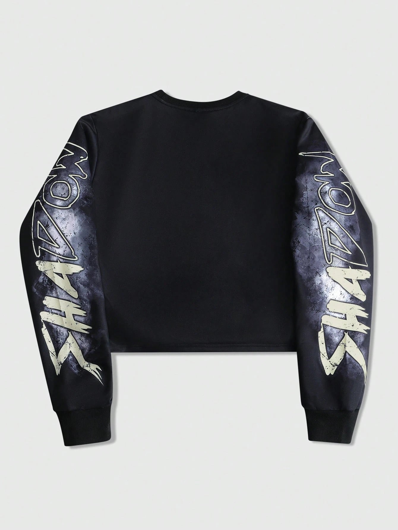 Men Figure Letter Print Pullover Sweatshirt