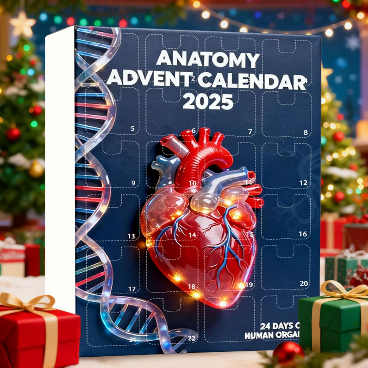 2025 Anatomy Advent Calendar Christmas Advent Calendar 24 Days With Human Organs As Ornaments Mini Models Of Human Organs