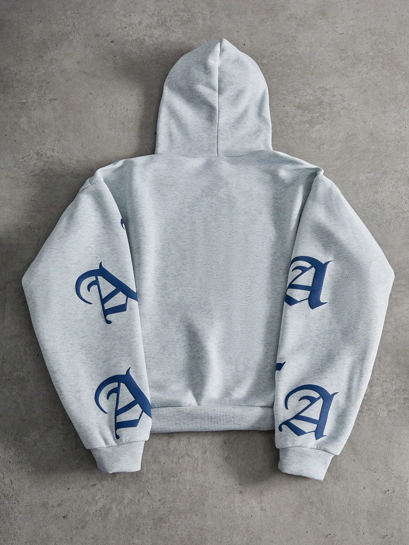 Men's Los Angeles Graphic Thermal Lined Blue Hoodie