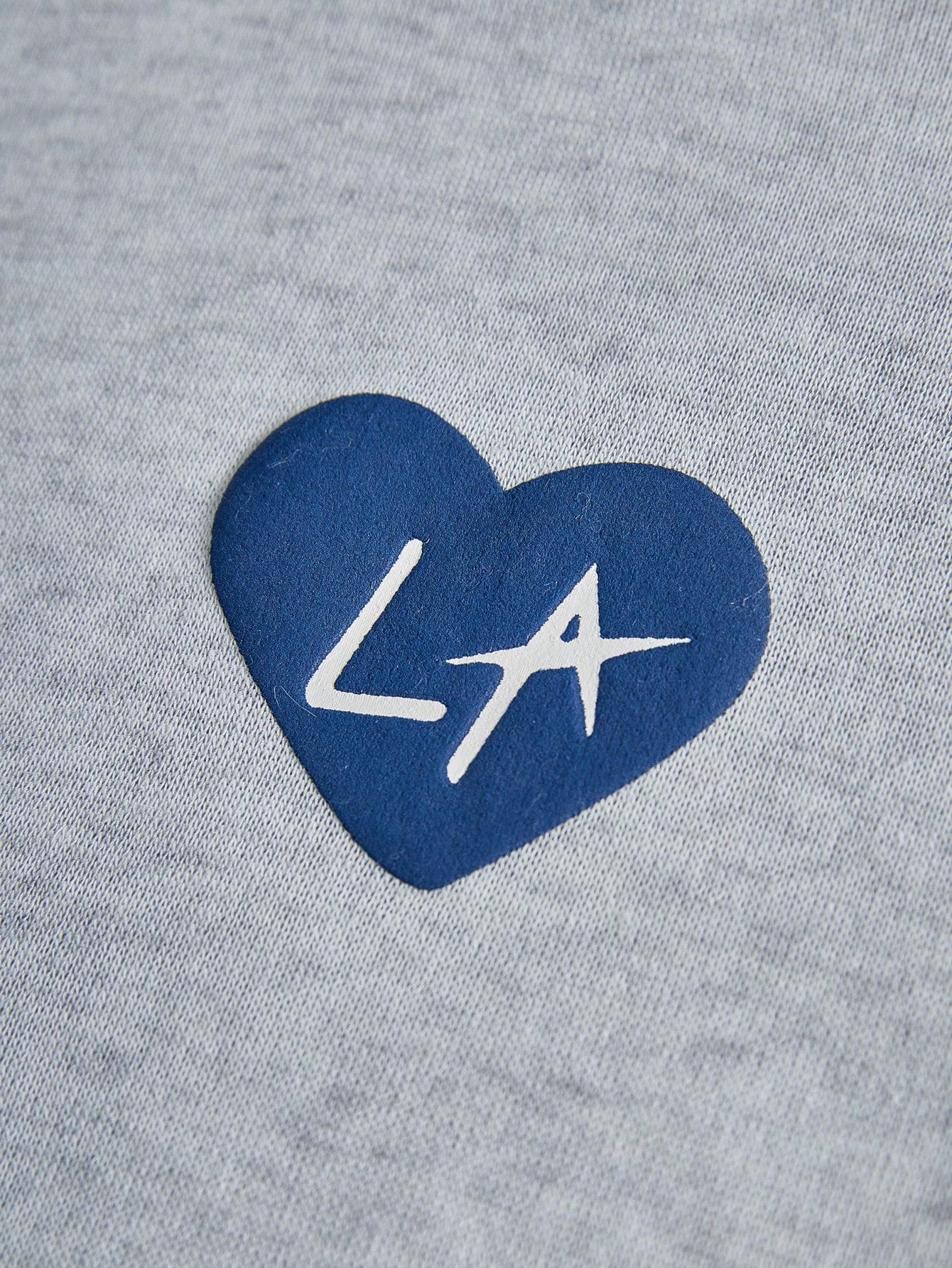 Men's Los Angeles Graphic Thermal Lined Blue Hoodie