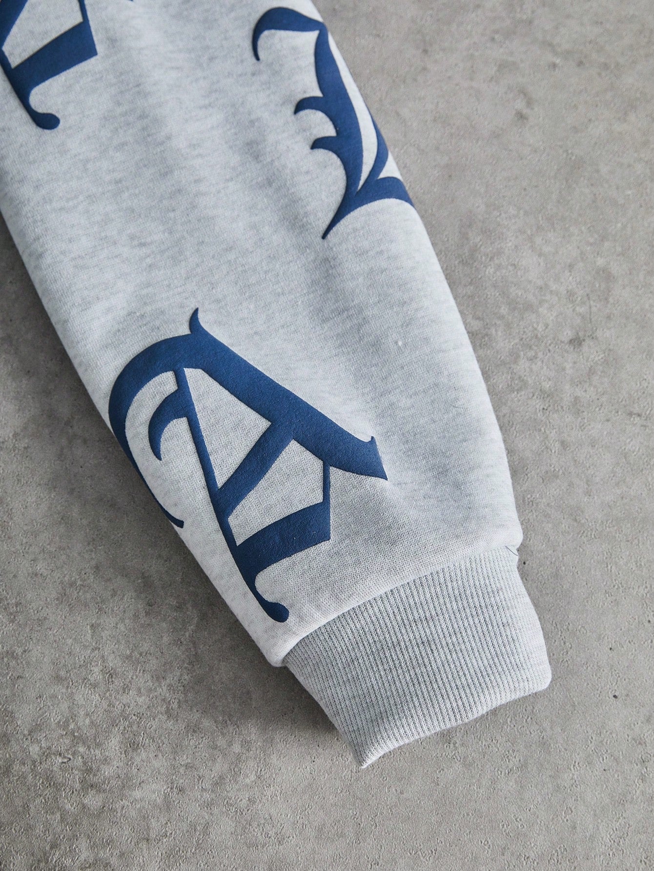 Men's Los Angeles Graphic Thermal Lined Blue Hoodie