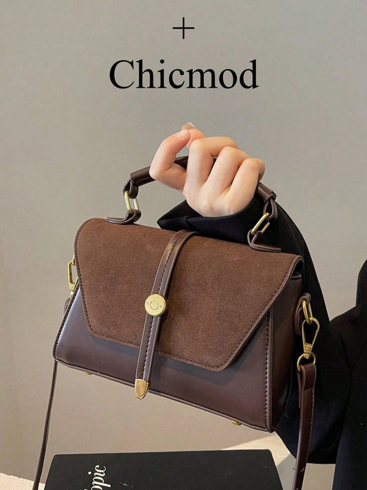 Retro Suede PU Leather Mini Square Shoulder Bag