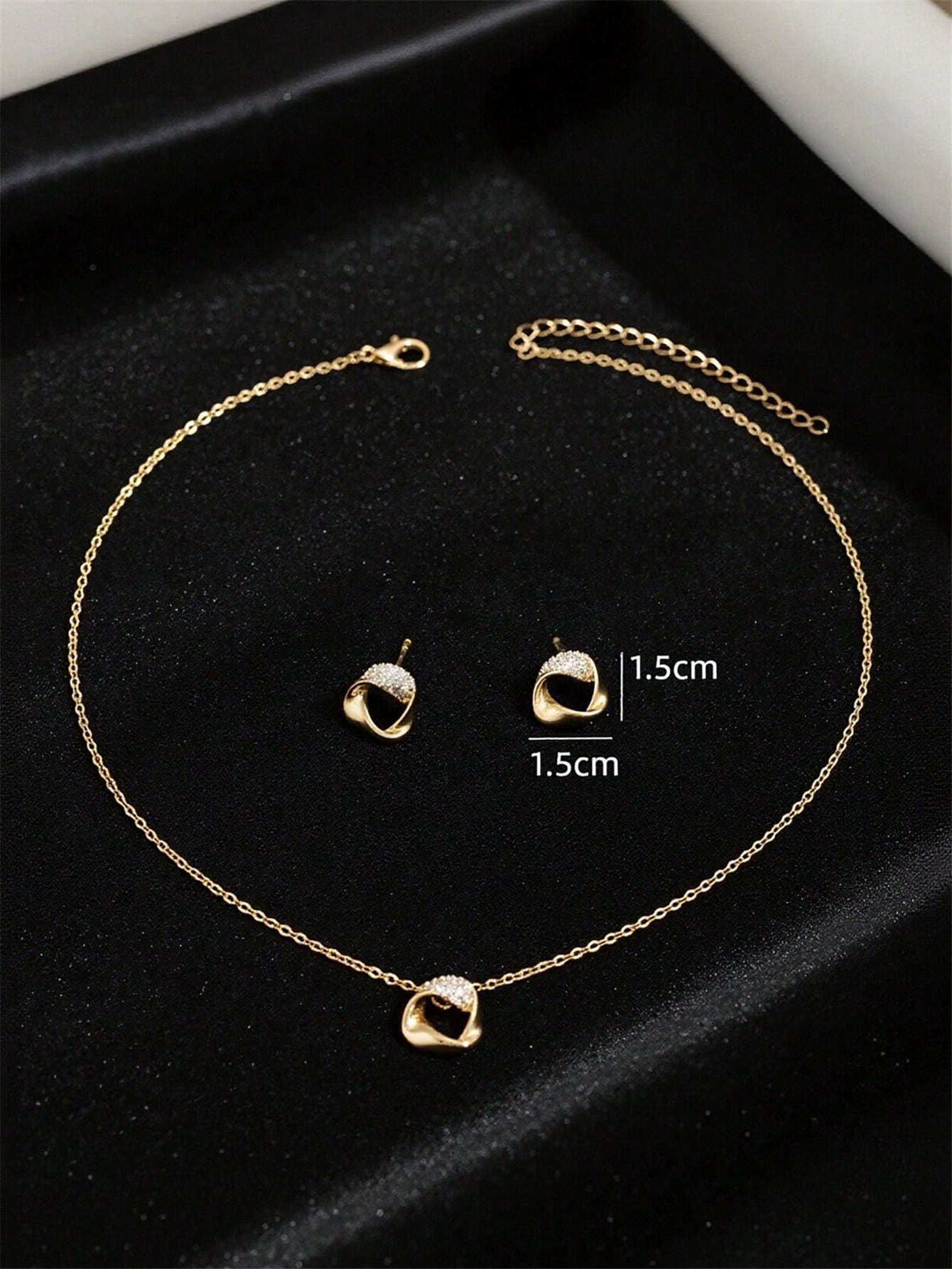 Copper Glass Butterfly Heart Flower Earrings and Necklace Set ( 3pcs)