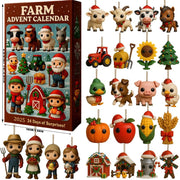 Farm Land Advent Calendar 2025 24 Days Christmas Countdown With Mini Farm Animal Figurines Fun Holiday Gift For Kids  Families Decor