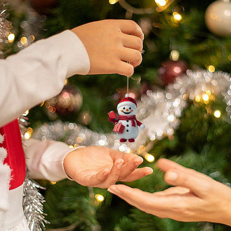 Snowman Advent Calendar 2025 Christmas Countdown Box For Kids Holiday Gift Idea Winter Snowman Figurine Set Christmas Home Decor Gift