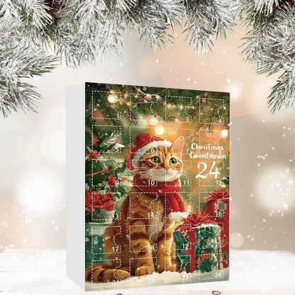 Cat Lovers Advent Calendar 2025 24 Day Christmas Countdown Calendar With 2d Acrylic Catscute Kitten Tree Ornamentsholiday Home Gift Decor