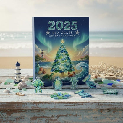 Sea Life Advent Calendar 2025 24 Ocean Inspired Marine Ornaments Calendar With Acrylic Ornaments Christmas Countdown Calendar