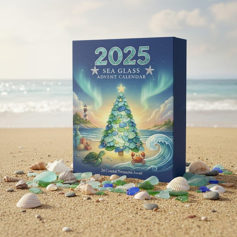 Sea Life Advent Calendar 2025 24 Ocean Inspired Marine Ornaments Calendar With Acrylic Ornaments Christmas Countdown Calendar