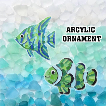Sea Life Advent Calendar 2025 24 Ocean Inspired Marine Ornaments Calendar With Acrylic Ornaments Christmas Countdown Calendar