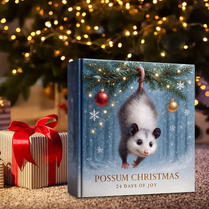 Possum Advent Calendar 2025 24 Day Holiday Countdown Box With Cute Hanging Ornaments Festive Tree Decorations For Animal Lovers