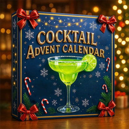 2025 Cocktail Advent Calendars 24 Days Alcohol Beautiful Bottle Countdown Calendar With 24 Cocktails Christmas 2d Acrylic Ornamentwreath Mantel Wall Garden Living Room Bedroom Holiday Party