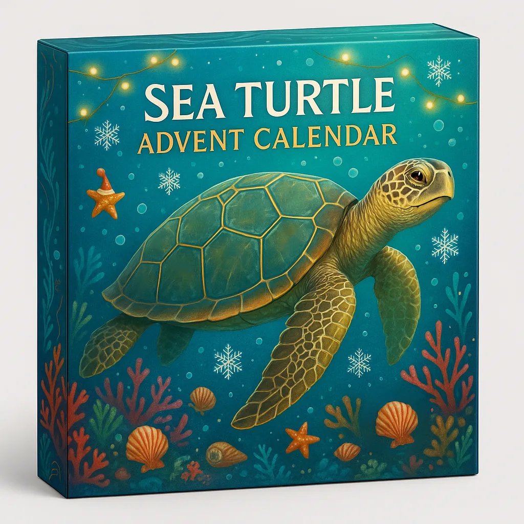 Sea Turtle Advent Calendar Christmas Gift For Familyfriends