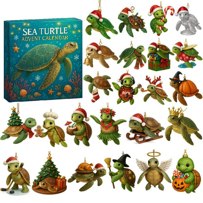 Sea Turtle Advent Calendar Christmas Gift For Familyfriends