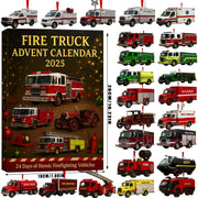 Fire Truck Advent Calendar 2025 24 Mini Rescue Vehicle Models For Kids And Collectors Christmas Countdown Gift For Firefighter Lovers