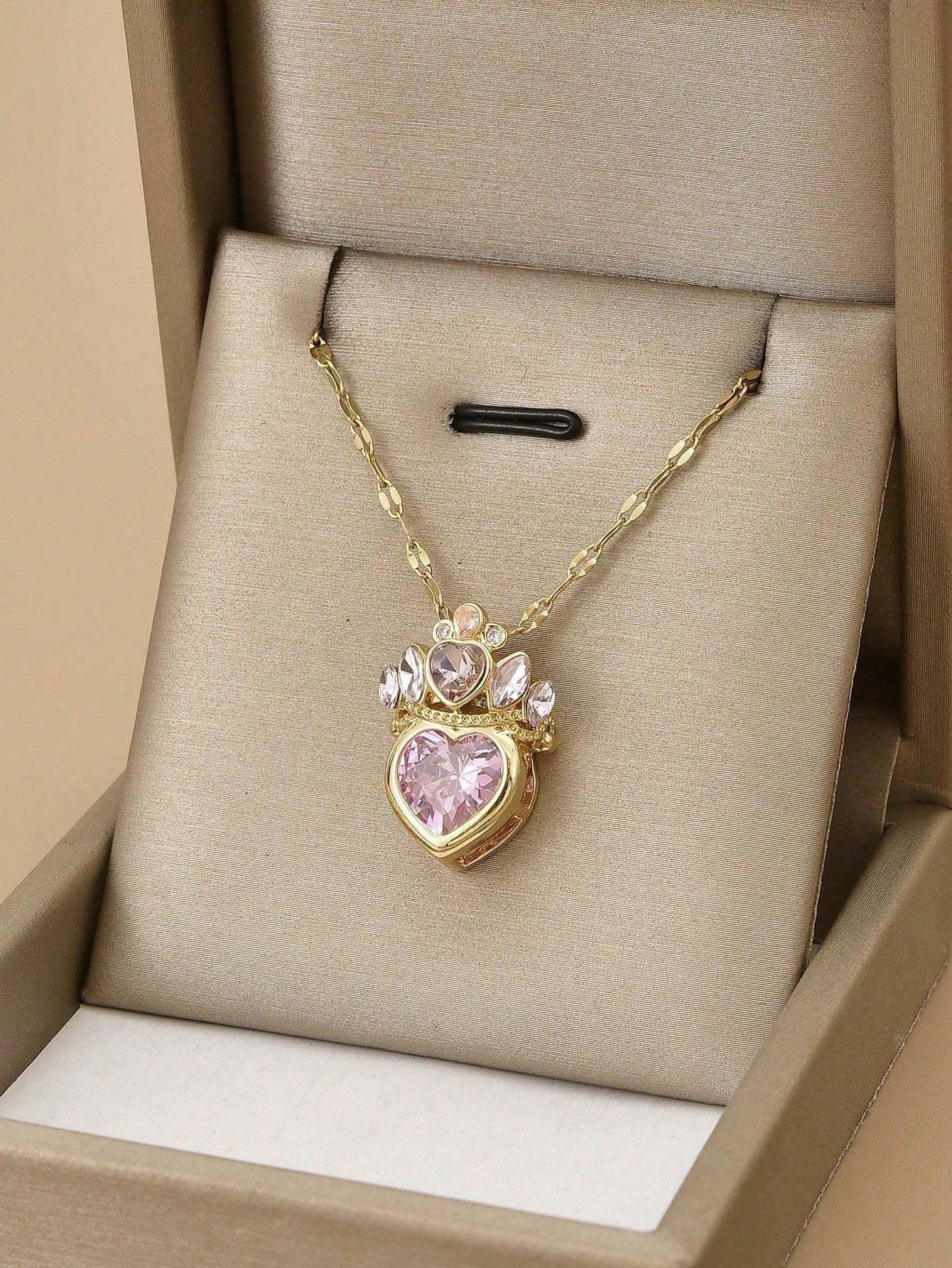 Stainless Steel Heart Necklace for Women – Gift for Mom & Valentine’s Day