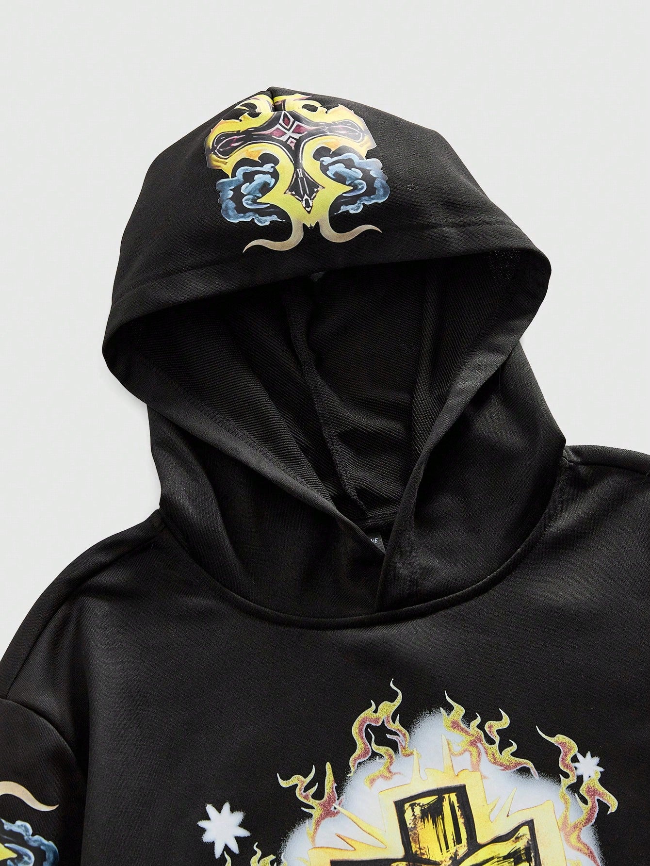 Men's Virgin Mary Cross Hip Hop Hoodie