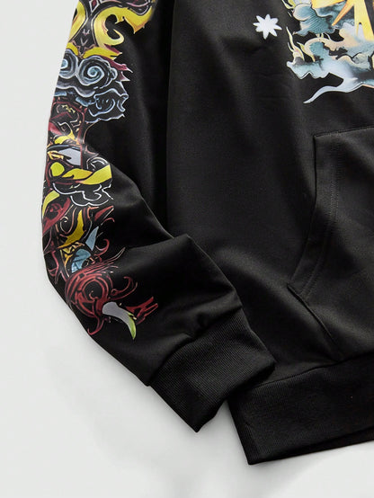 Men's Virgin Mary Cross Hip Hop Hoodie