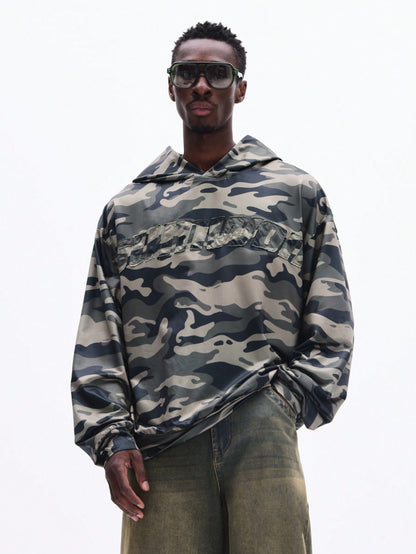 Men's Camouflage Graphic Oversized Hoodie