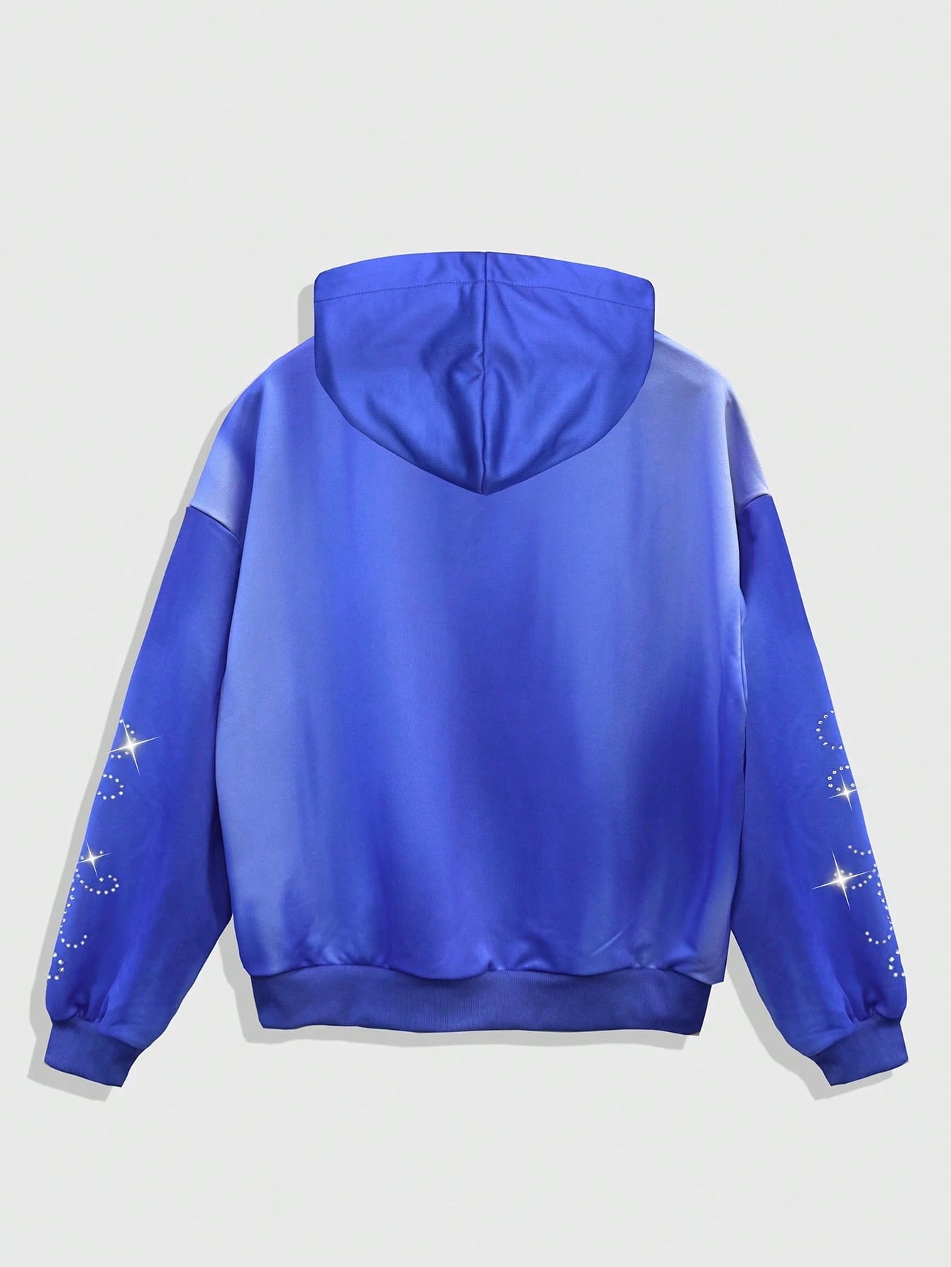 Men Streetwear Drop Shoulder Zip Hoodie